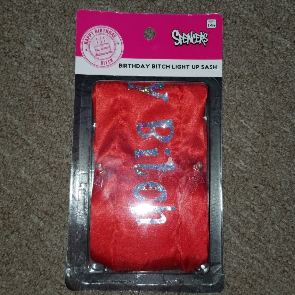 Birthday sash